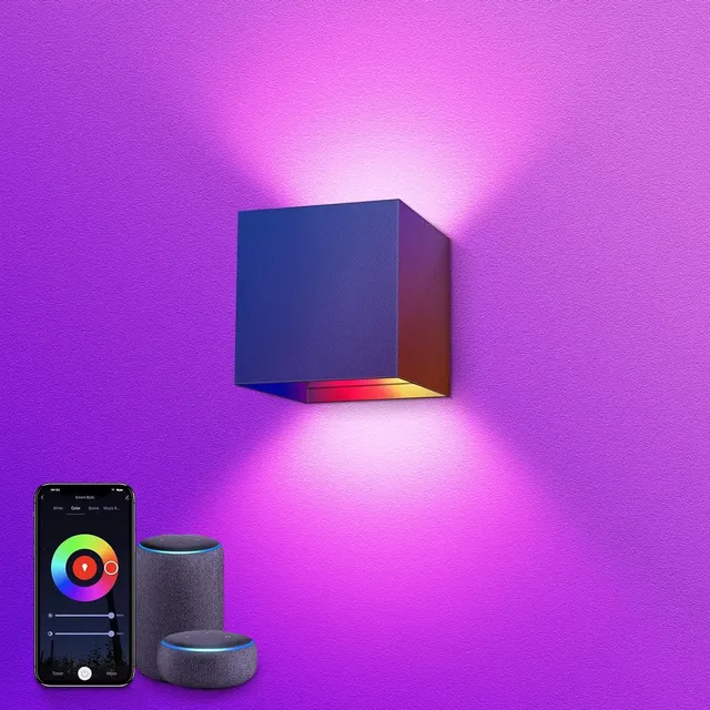 Lampe murale LED intelligente WIFI APP Alexa Google… – vue 2