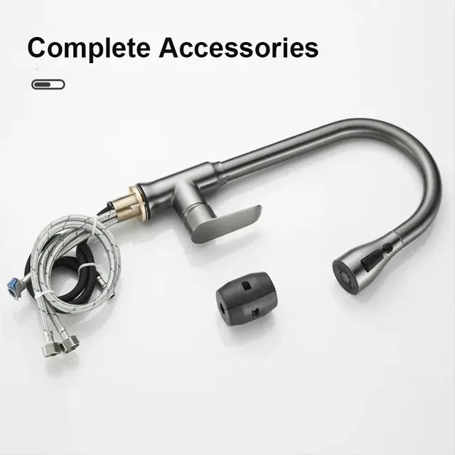 Robinet d'évier de cuisine extractible – vue 4