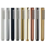 Brass Handheld Shower Head Set Brossé Golden Main Held Rain Shower Sprayer Wall Mounted Bath Sprinkler Mat Black Rose Gold Water Saving High Pressure Handshower Chrome Metal Grey Multiple Colors Minimalist Style