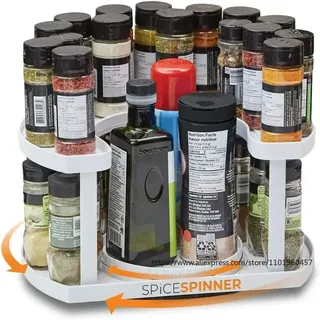 SPINNER à épices support d'assaisonnement rotatif de cuisine Double…