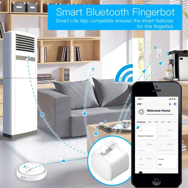 Tuya Bluetooth doigt Robot bouton de commutation vie… – vue 6
