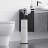 Porte papier toilette vertical sur pied métal noir mat… – vue 6