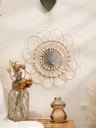 Miroir décoratif mural tissé à la main – vue 2