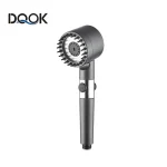 Pommeau de douche noir, haute pression, 3 Modes, filtre Boost réglable pour ensembles d&rsquo;accessoires de salle de bains