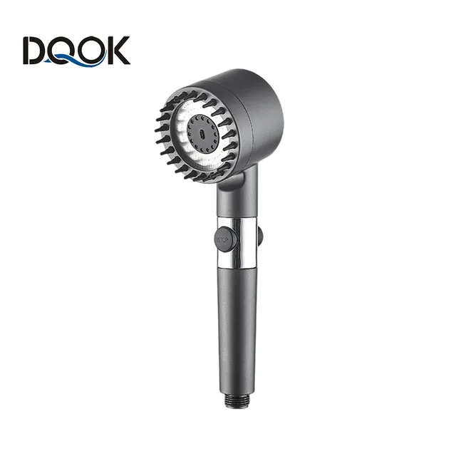Pommeau douche noir anthracite mat tête ronde pivotante…