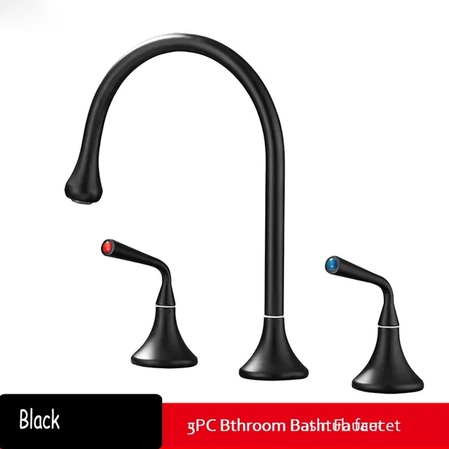 Becola Robinet de lavabo de salle de bain avec double… – vue 2
