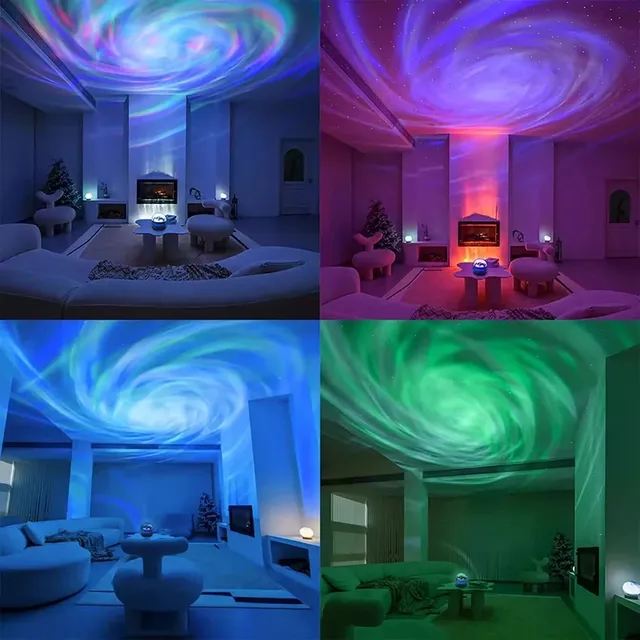 RGB tourbillon Projection télécommande lampe colorée LED… – vue 2