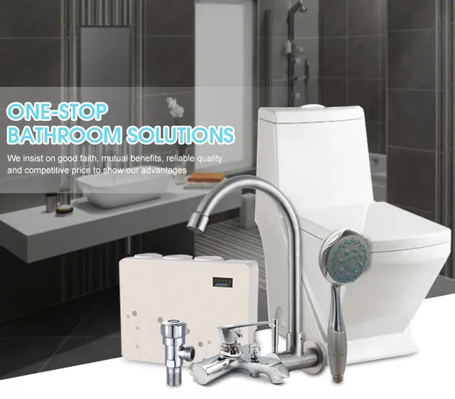 Vanité murale moderne PVC double vasque marbre blanc… – vue 3