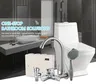 Vanité murale moderne PVC double vasque marbre blanc… – vue 3