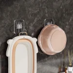 2/3/5 pièces, crochet de lavabo, crochet de rangement mural multifonctionnel non perforé pour lavabo, support de rangement pour baignoire de salle de bain