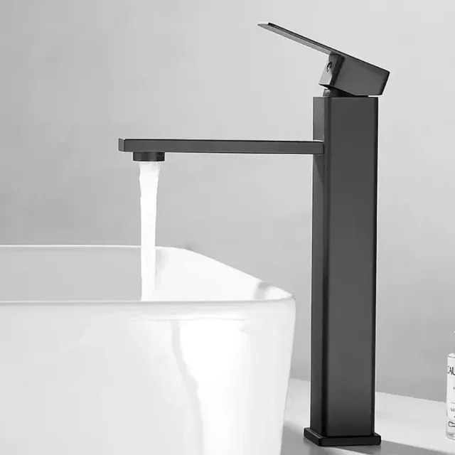 BD-Basin robinet d'évier monté sur le pont noir Chrome… – vue 3