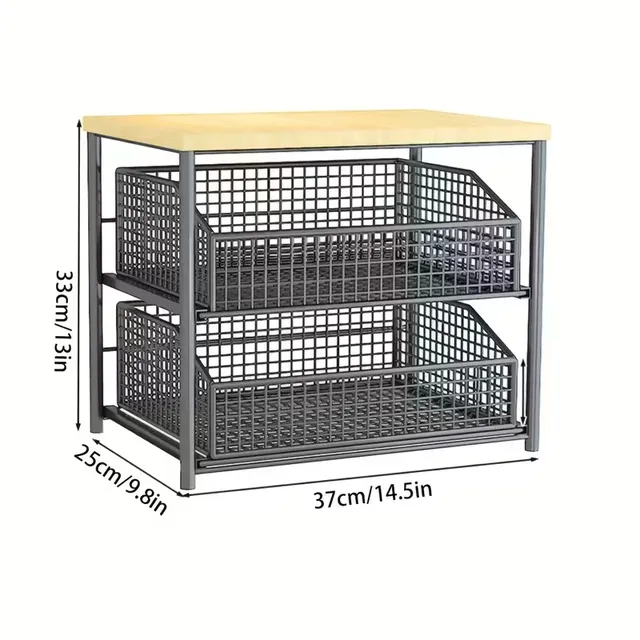 Étagère cuisine compacte comptoir rangement organisateur… – vue 6