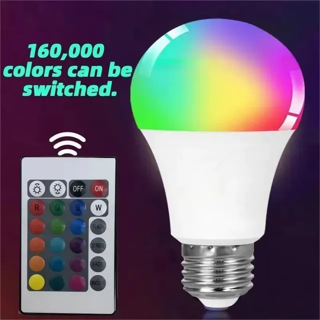 Ampoule LED multicolore RGB – vue 2