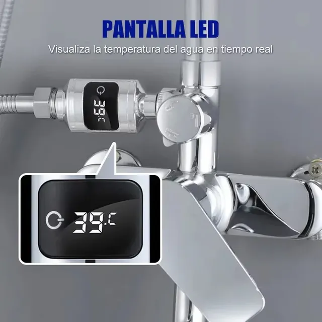 Pyromètre de douche numérique LED – vue 6