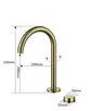Robinet lavabo mural or brossé noir bec pivotant rotatif… – vue 5