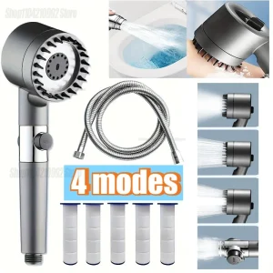 Pommeau de douche à main – Spray haute pression réglable, facile à installer, idéal pour le bain des animaux domestiques et le filtre de pomme de douche à usage domestique Pommeau de douche à main – Spray haute pression réglable, facile à installer, idéal pour le bain des animaux domestiques et le filtre de pomme de douche à usage domestique