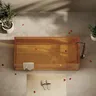 Baignoire îlot rectangulaire acrylique translucide ambre… – vue 3