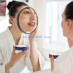 Miroir de maquillage pour salle de bain/voyage, miroir grossissant 10X avec 2 ventouses, utilisation pour une Application précise du maquillage, facile à utiliser