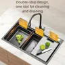 Évier de cuisine en acier inoxydable – vue 2