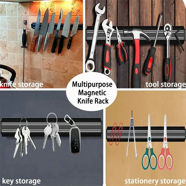 Porte-couteau magnétique mural de cuisine – vue 5