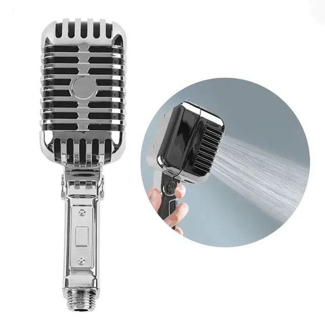 Pommeau de douche haute pression en forme de Microphone – vue 2