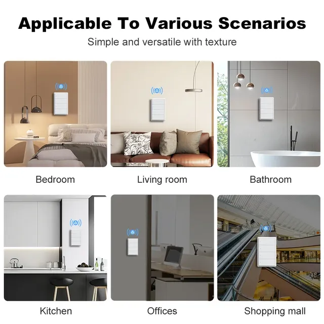 Manhot Matter-Joli d'éclairage mural intelligent WiFi – vue 6