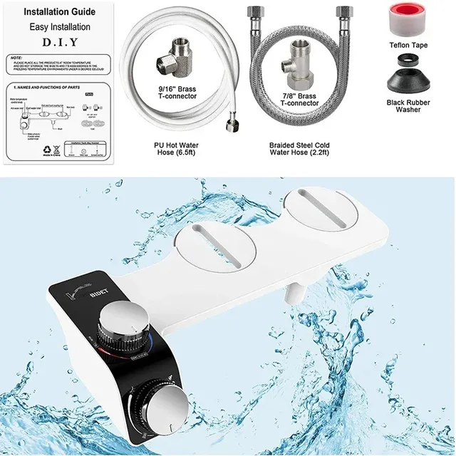 Bidet siège de toilette fixation Non électrique… – vue 5