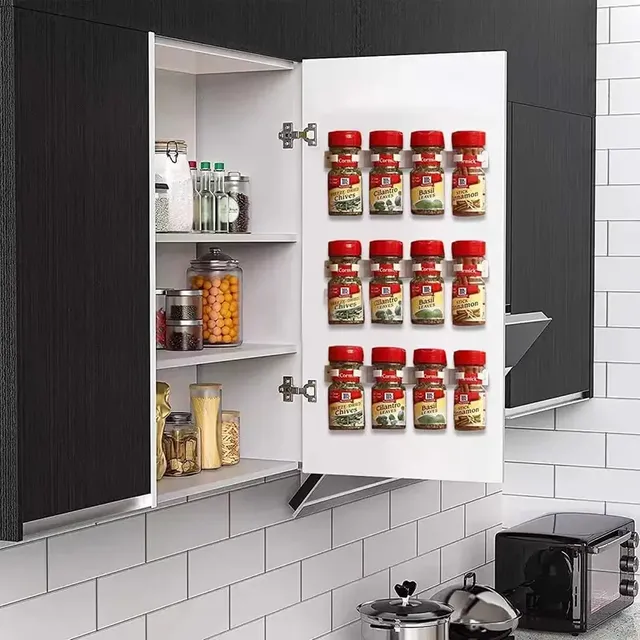 2 pcs/Set Blanc Rack De Stockage De Cuisine… – vue 2
