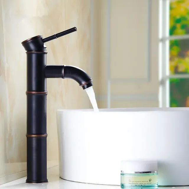 Robinets de lavabo Robinet cascade en bronze noir… – vue 7