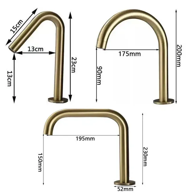 Robinet de lavabo en laiton pour salle de bains – vue 4