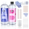 Kit de résine époxy transparente 1:1, haute brillance et bulles, fournitures d&rsquo;art gratuites pour revêtement et moulage, fabrication de bijoux artisanaux à faire soi-même