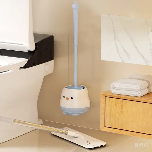 Brosse de toilette en plastique avec Base sur pied – vue 6