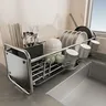Égouttoir vaisselle inox chromé contemporain épuré gain… – vue 2