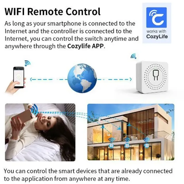 16A Mini Wifi bricolage interrupteur interrupteurs de… – vue 4