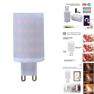 Tuya Wifi G9 lumière intelligente à intensité variable G9 6W lampe à LED ampoule lumière intelligente commande vocale ampoule LED intelligente prise ue