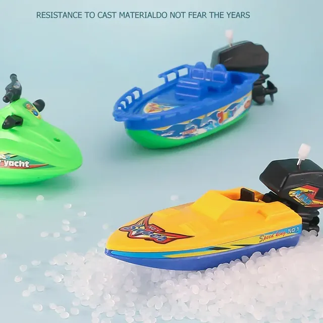 Jouet de bain de bateau rapide à remonter pour enfants – vue 6