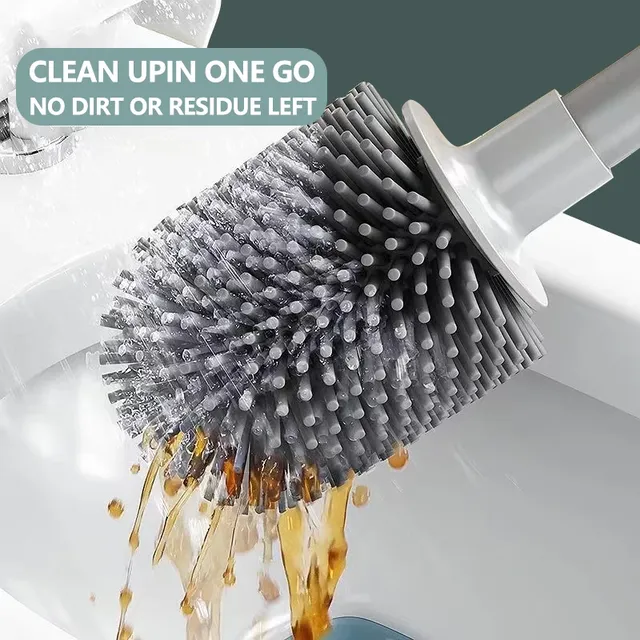 Brosse toilette murale sans poinçonnage silicone souple… – vue 2