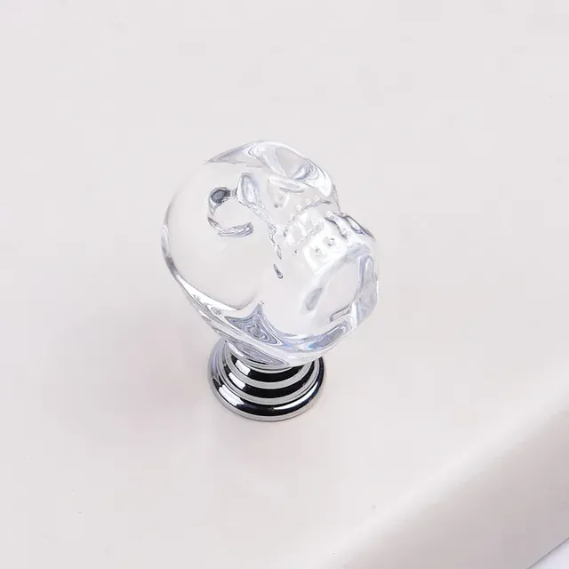 Bouton en cristal poignées en forme de crâne poignées de… – vue 5