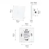 UE interrupteur tactile LED panneau de verre cristal… – vue 4