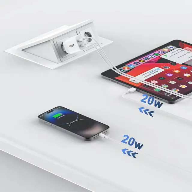 40W USB C chargeur Charge rapide QC 3.0 double PD… – vue 6