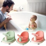 Le siège de baignoire pour bébé est sûr, antidérapant et adapté aux nouveaux-nés, adorables sièges de douche pour enfants âgés de 6 à 18 mois, accessoires de bain