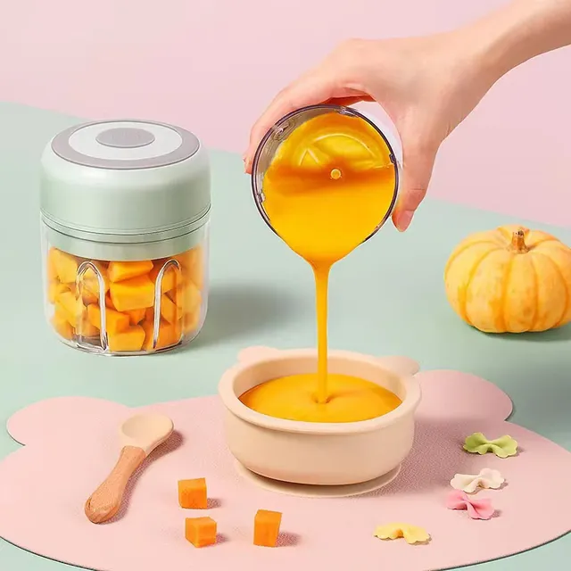Mini robot cuisine électrique portable rechargeable sans… – vue 4