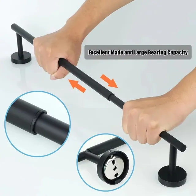 Porte-serviettes télescopique en acier inoxydable – vue 4