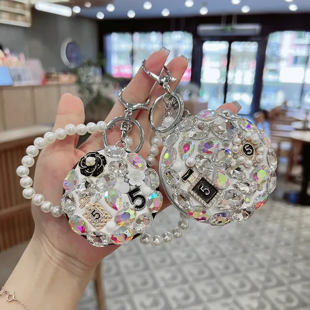 Miroir de maquillage en diamant scintillant