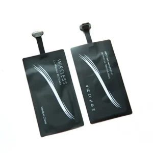 récepteur charge sans fil microUSB typeC slim adhésif noir portable ultrafin léger résistant chaleur humidité anticorrosion efficace 75pourcent compatibilité Qi récepteur charge sans fil microUSB typeC slim adhésif noir portable ultrafin léger résistant chaleur humidité anticorrosion efficace 75pourcent compatibilité Qi