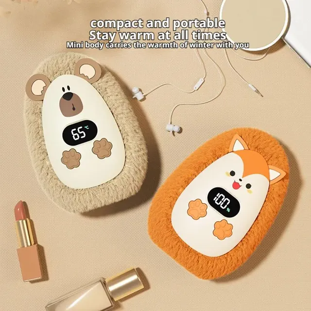 Chauffe-mains en peluche pratique 3 réglages de… – vue 2