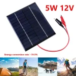 Panneau solaire étanche 10W 5V/12V, chargeur de cellules solaires, en polysilicium, pour outil de charge de batterie 9-12V