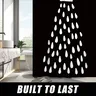 Rideau de douche noir et blanc – vue 2