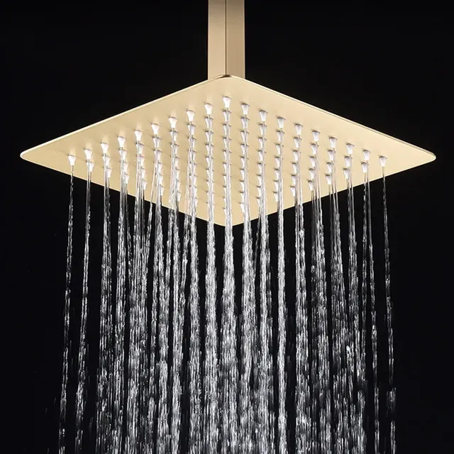 Pommeau de douche carré en acier inoxydable 304 – vue 2