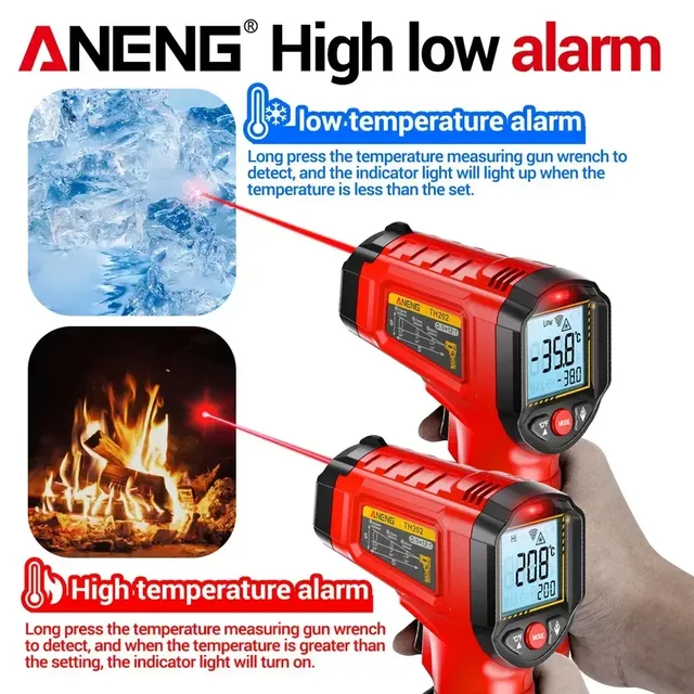 Thermomètre infrarouge ANENG sans contact -50 ~ 600 ℃… – vue 4